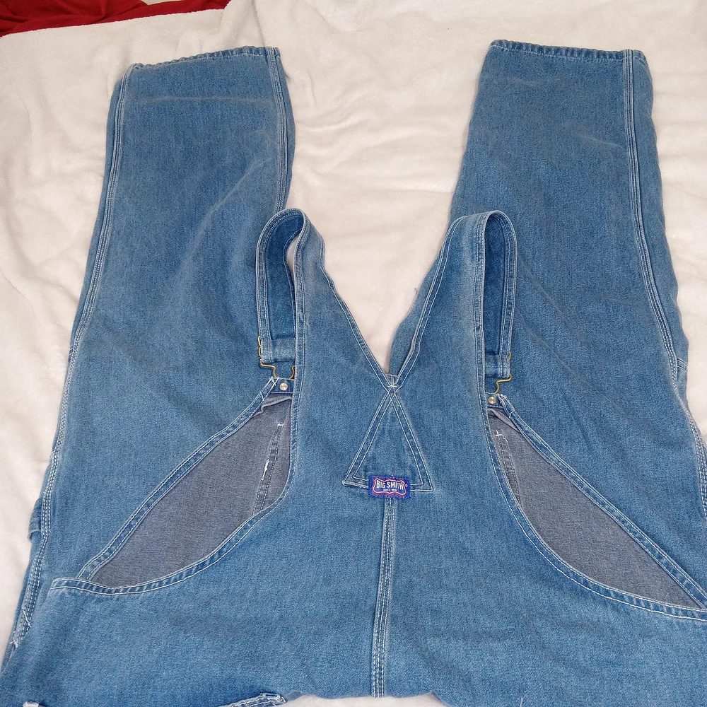 Big Smith Liberty Men’s Overalls Denim Bibs Size 44x30 Carpenter Farmer Chore